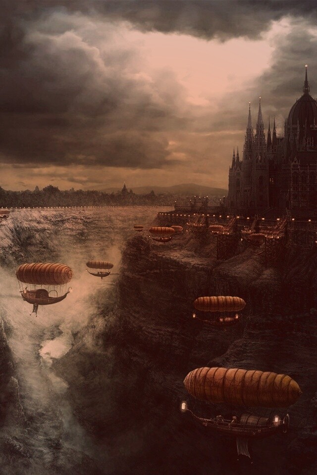 Фентезийный Будапешт обои