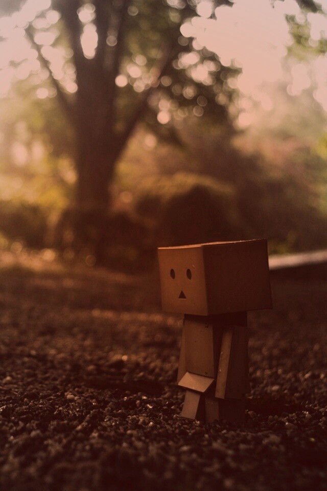 Картонный человечек обои