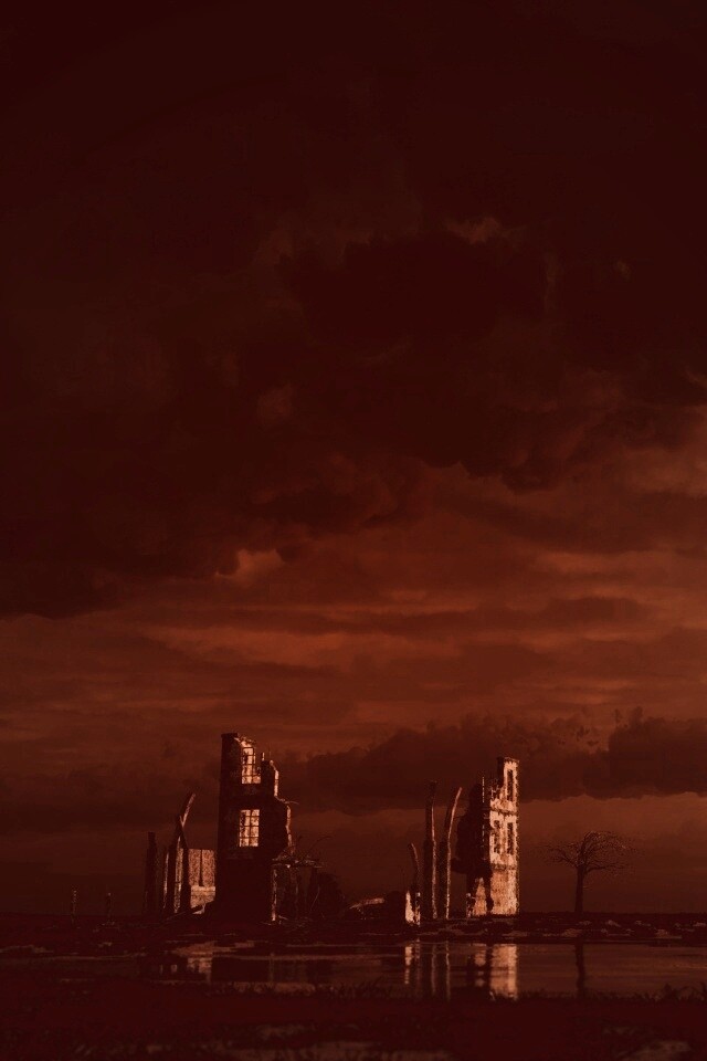 Руины здания обои