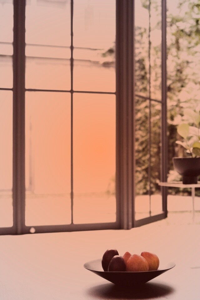 Фрукты в тарелке обои