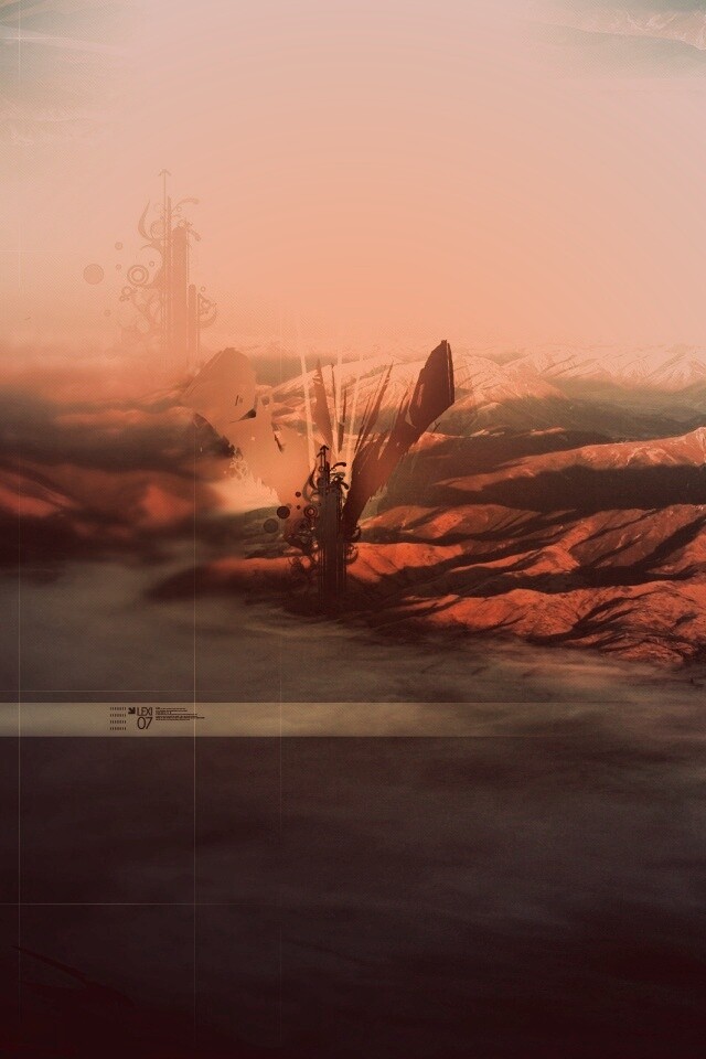 Горная абстракция обои