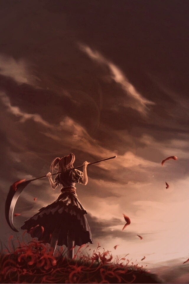 Девушка с косой обои