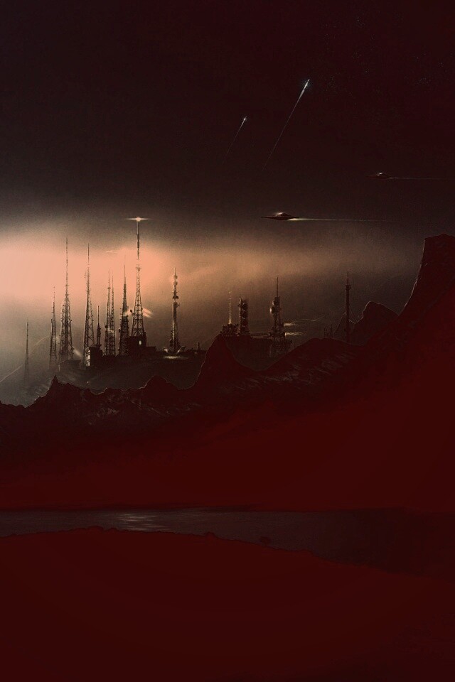 Долина в стиле SciFi обои