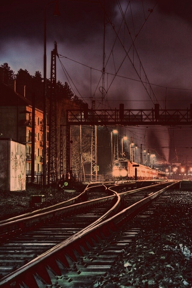 Железнодорожная станция обои