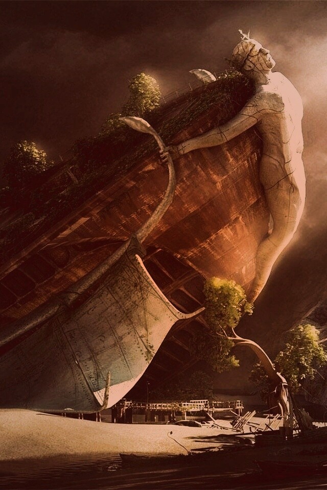 Древнее воздушное судно обои