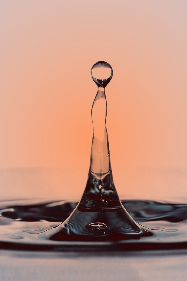 Падение капли обои