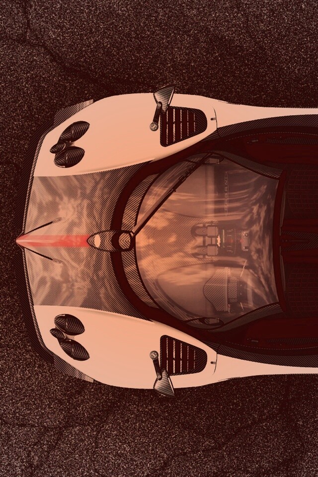 Пагани Зонда вид сверху обои