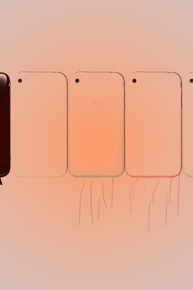 iPhone в разных цветах обои