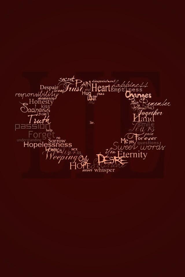 Слова о любви обои