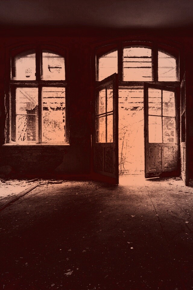 Комната в заброшенном здании обои