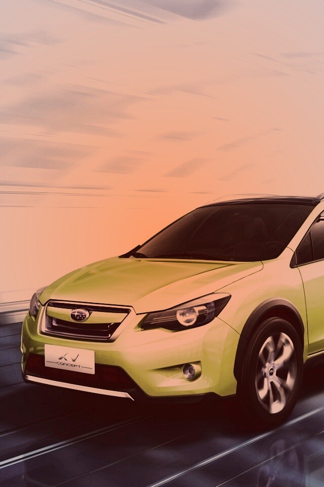 Субару в тоннеле обои
