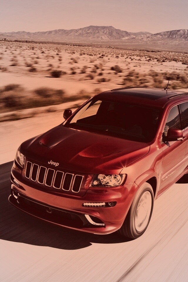 Красный Jeep обои