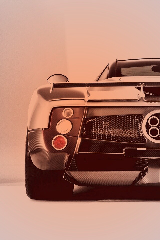 Pagani Zonda сзади обои