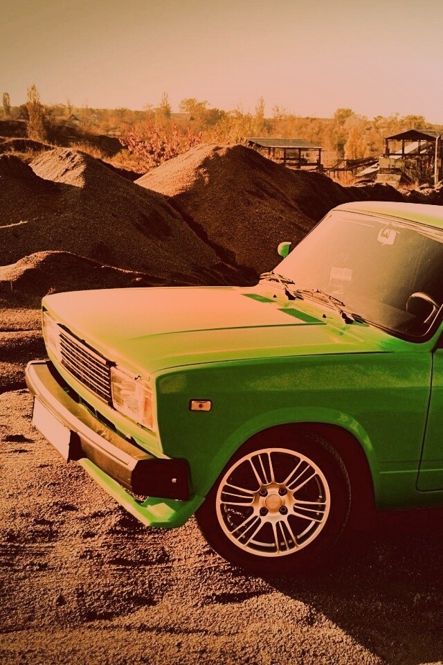 Кислотные жигули обои