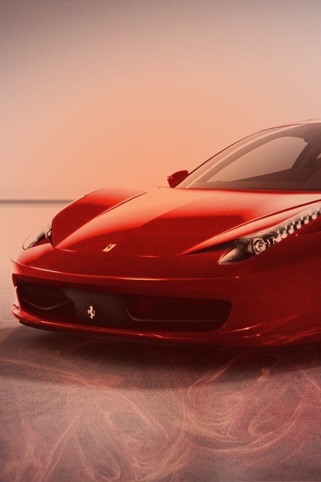 Огненный феррари обои