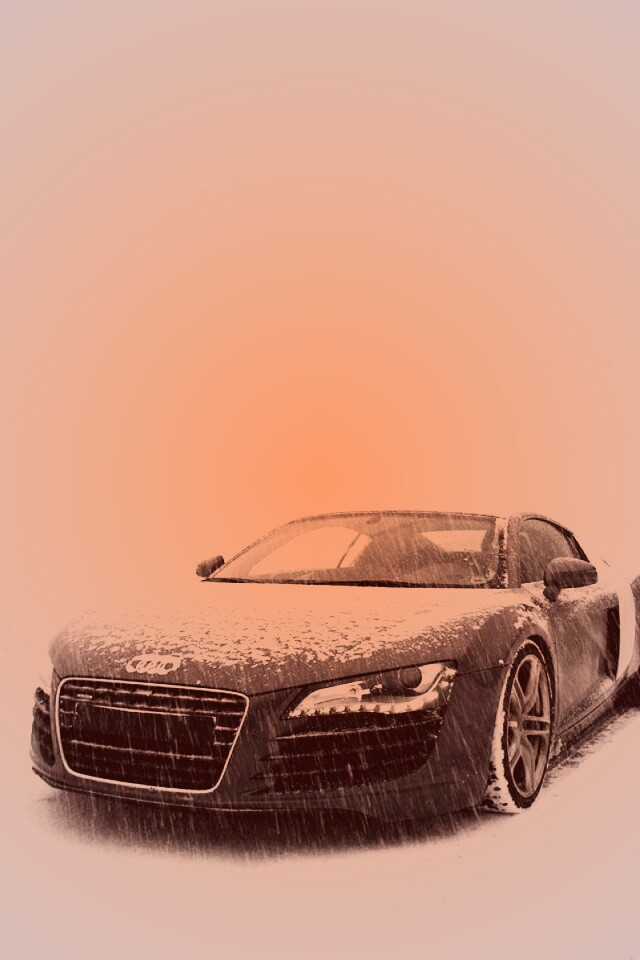 Audi R8 зимой обои