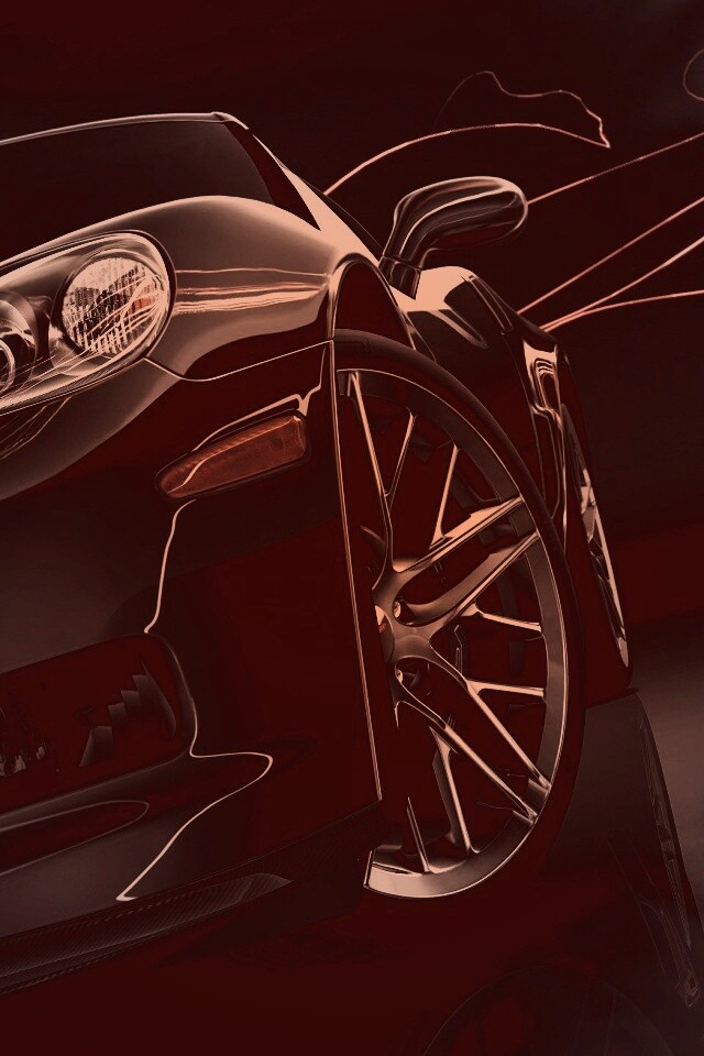 Чёрное авто обои