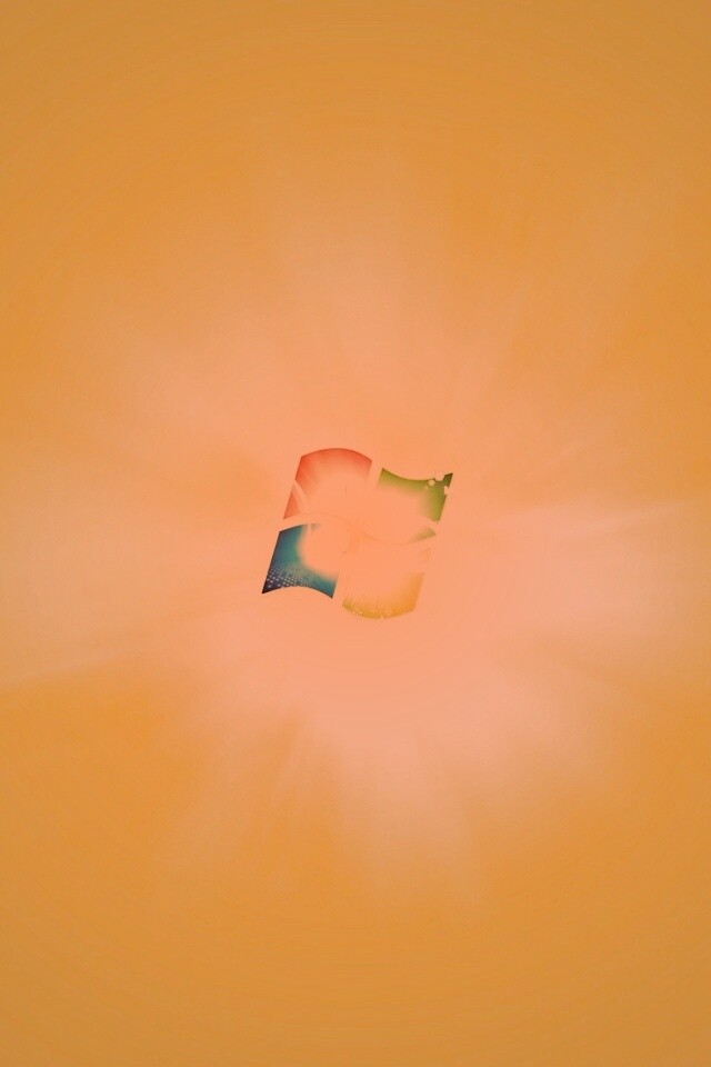 Яркий желтый логотип Windows 7 обои