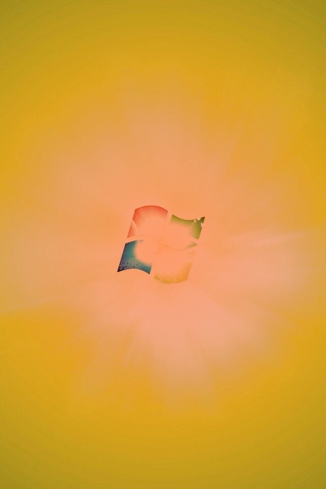 Сочный зеленый логотип Windows 7 обои