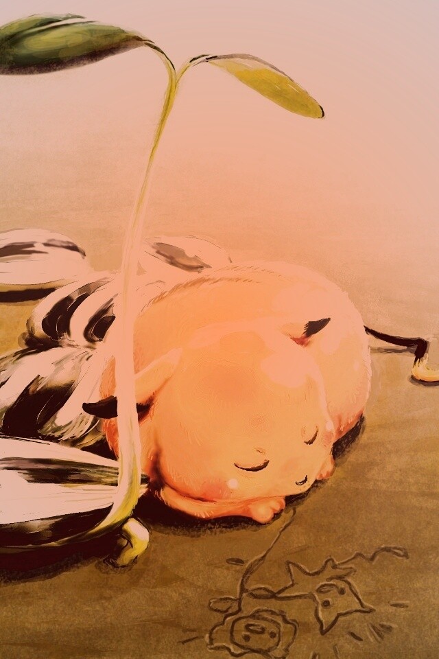 Пикачу отдыхает обои