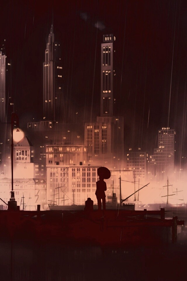 Дядька с зонтиком же обои