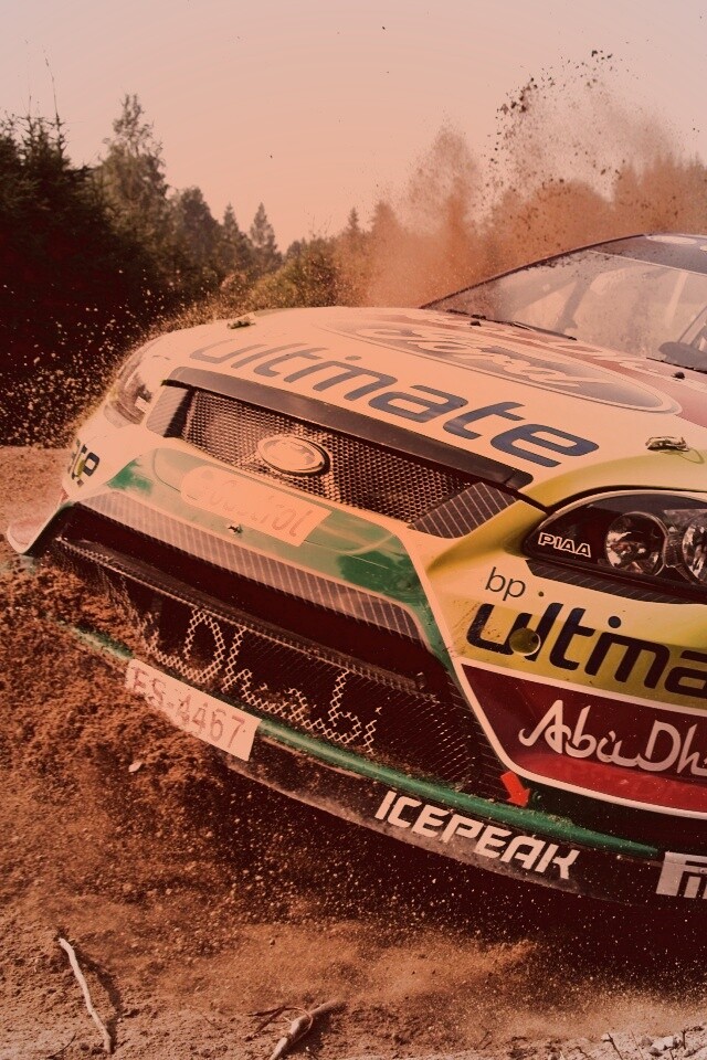 Форд учавствует в ралли обои