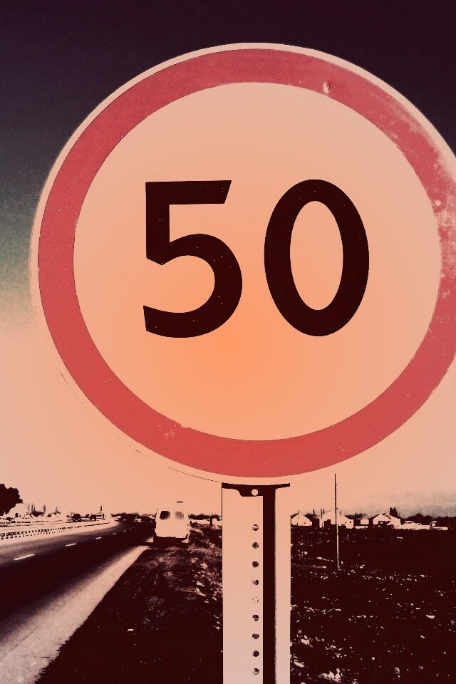 Ограничение скорости 50 км/ч обои