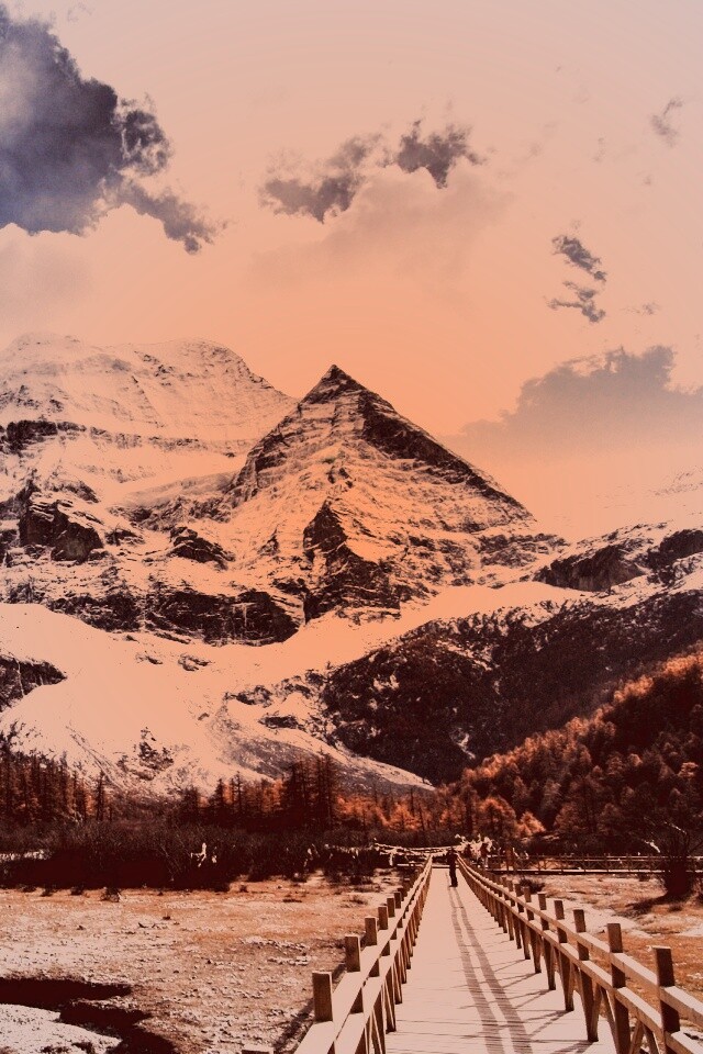 Дорога в горы обои