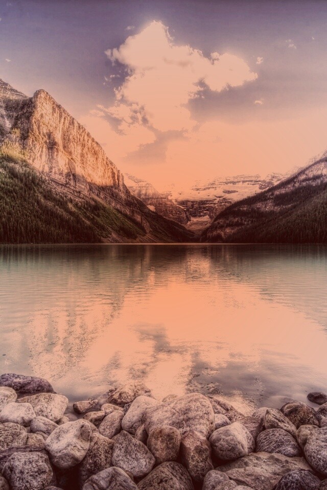 Горное озеро обои