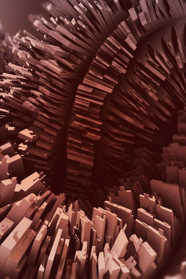 Модели домов засасывает обои