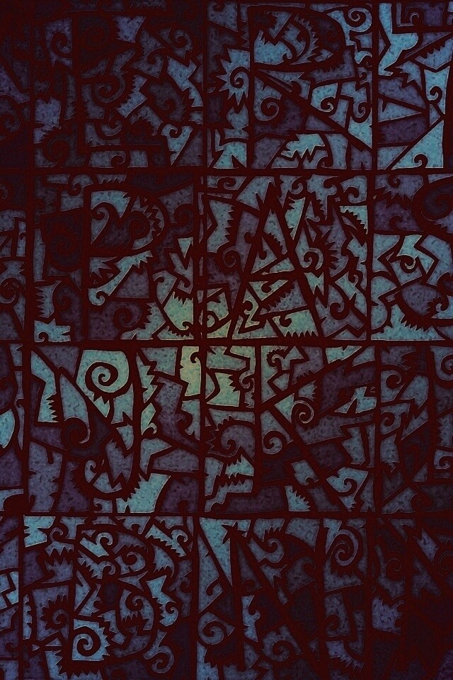 Витражные буквы обои