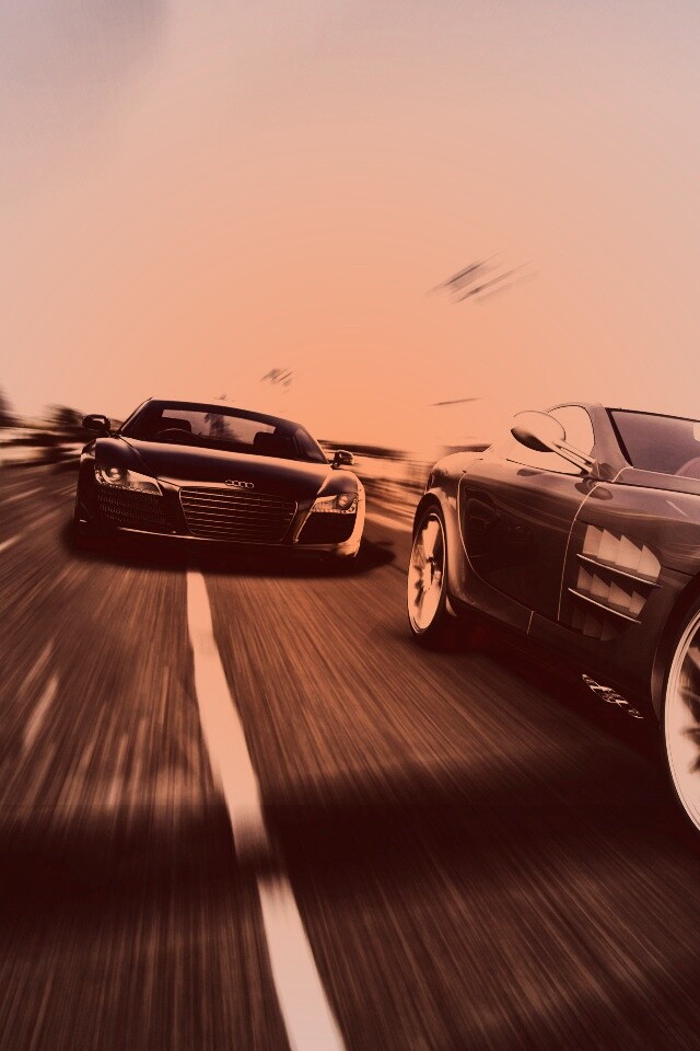 Гонка Ауди и Мерседеса обои