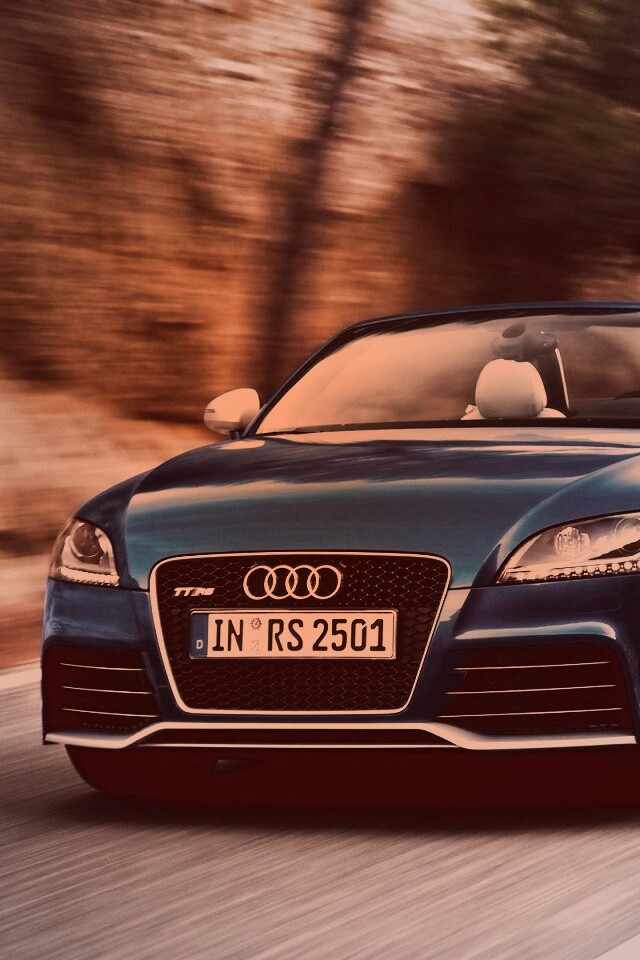 Кабриолет ауди: вид спереди обои