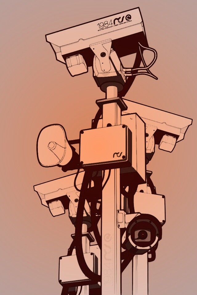 Недремлющее око камер наблюдения обои