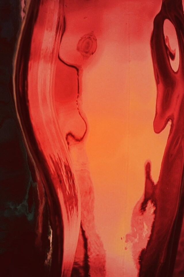 Абстрактное в бутылочном стекле обои