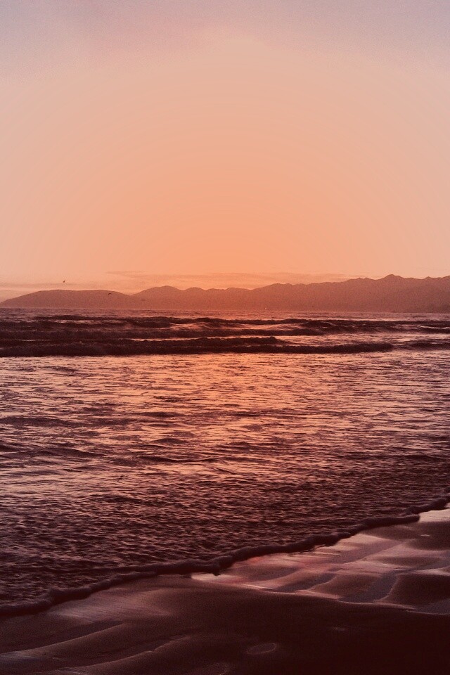 Восход на море обои