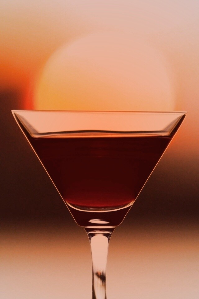 Солнце в бокале обои