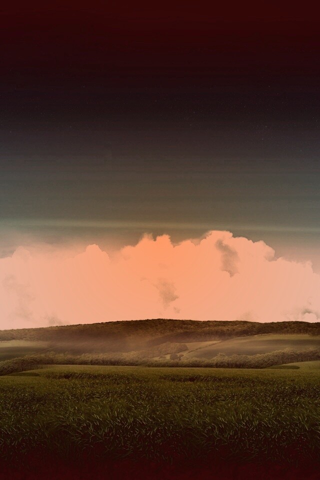 Облака у самой земли обои