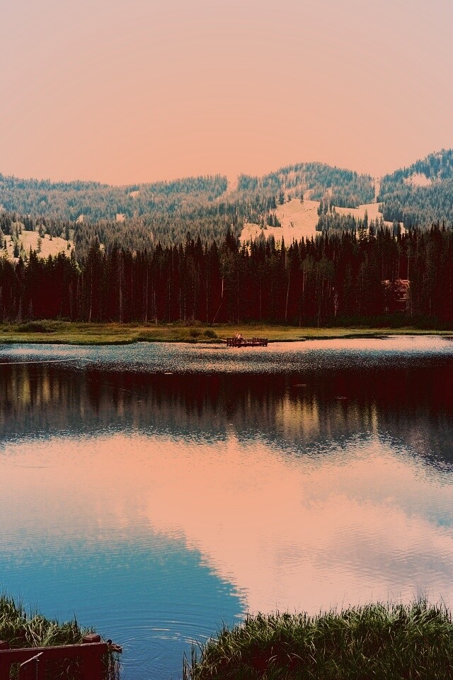 Горное озеро обои