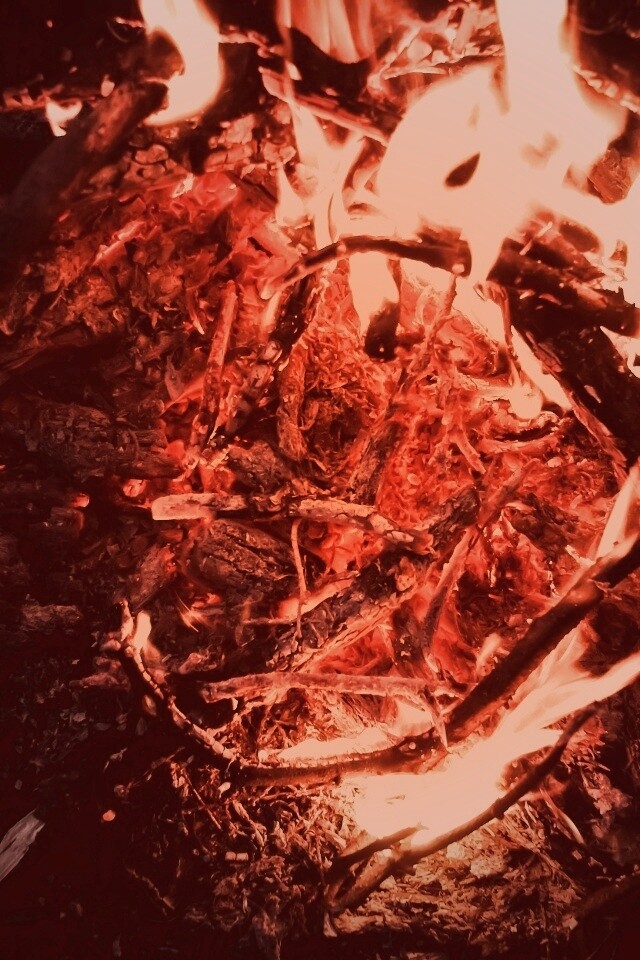 Костёр крупным планом обои