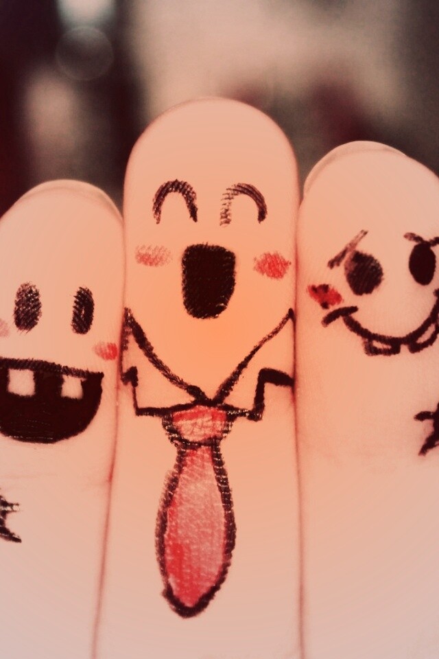 Пальцы-друзья обои