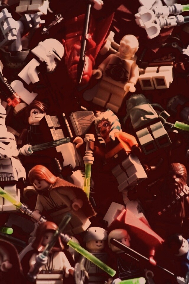 Человечки лего по мотивам звездных войн обои