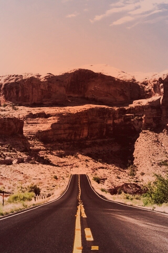 Дорога в горах обои