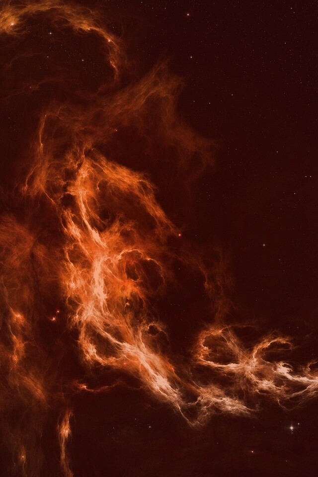 Яркая космическая туманность обои