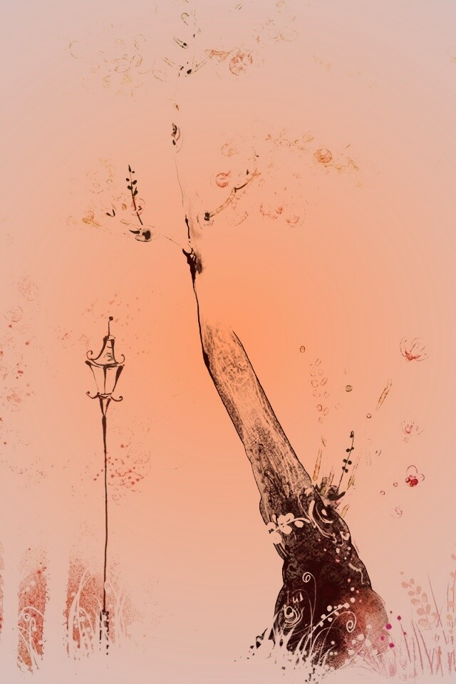 Фонари в парке обои