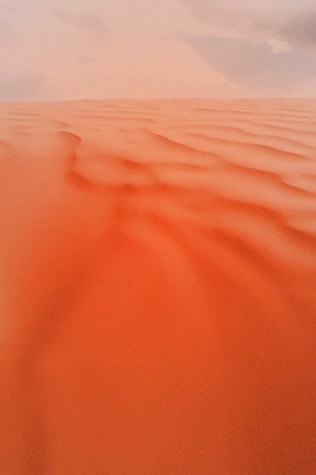 Оранжевые пески пустыни обои