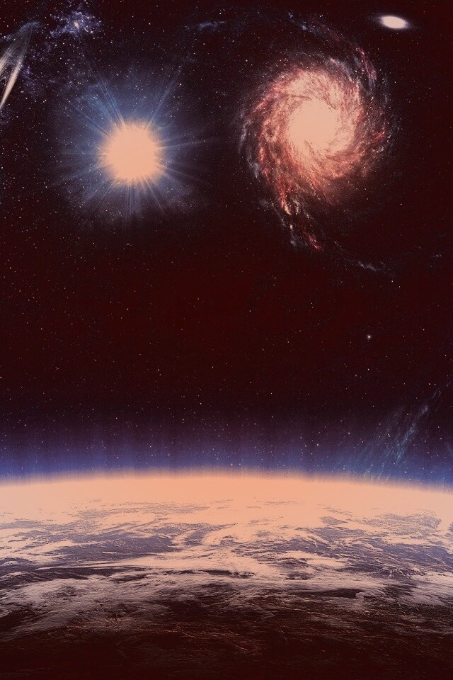 Бесконечный черный космос обои