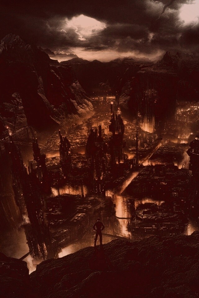 Таинственный город обои