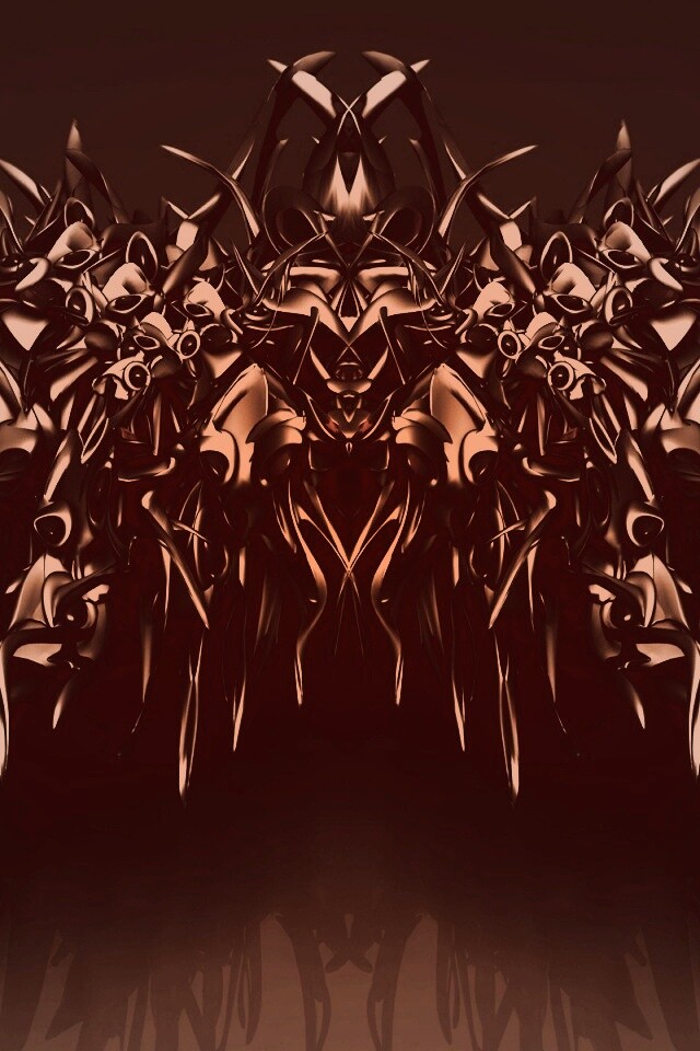 Страшная трехмерная абстракция обои