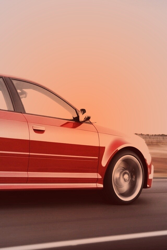 Фотосессия Audi RS3 во время движения обои